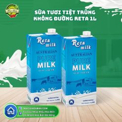 Sữa Tươi Tiệt Trùng Không Đường Reta 1L