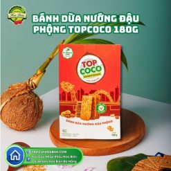 Bánh Dừa Nướng Đậu Phộng Topcoco 180g