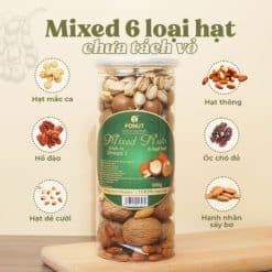 Hạt Mixed Nuts 6 Loại Hạt Fonut 500G