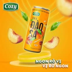 Trà Đào Sả Cozy Lon 320ml
