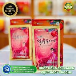 Nước Uống Collagen Lựu Hàn Quốc 1000 – 2400ml | Đẹp Da, Ngừa Lão Hóa, Dưỡng Ẩm Từ Bên Trong