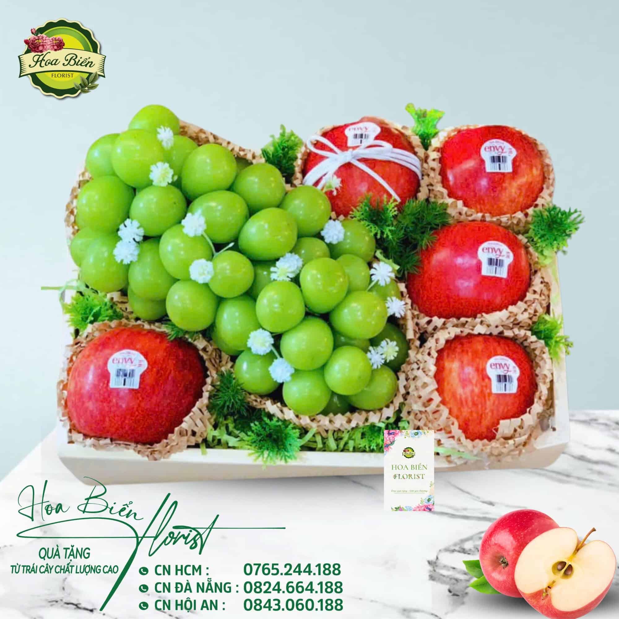 Hộp Quà Trái Cây Khay Giấy Hình Chữ Nhật