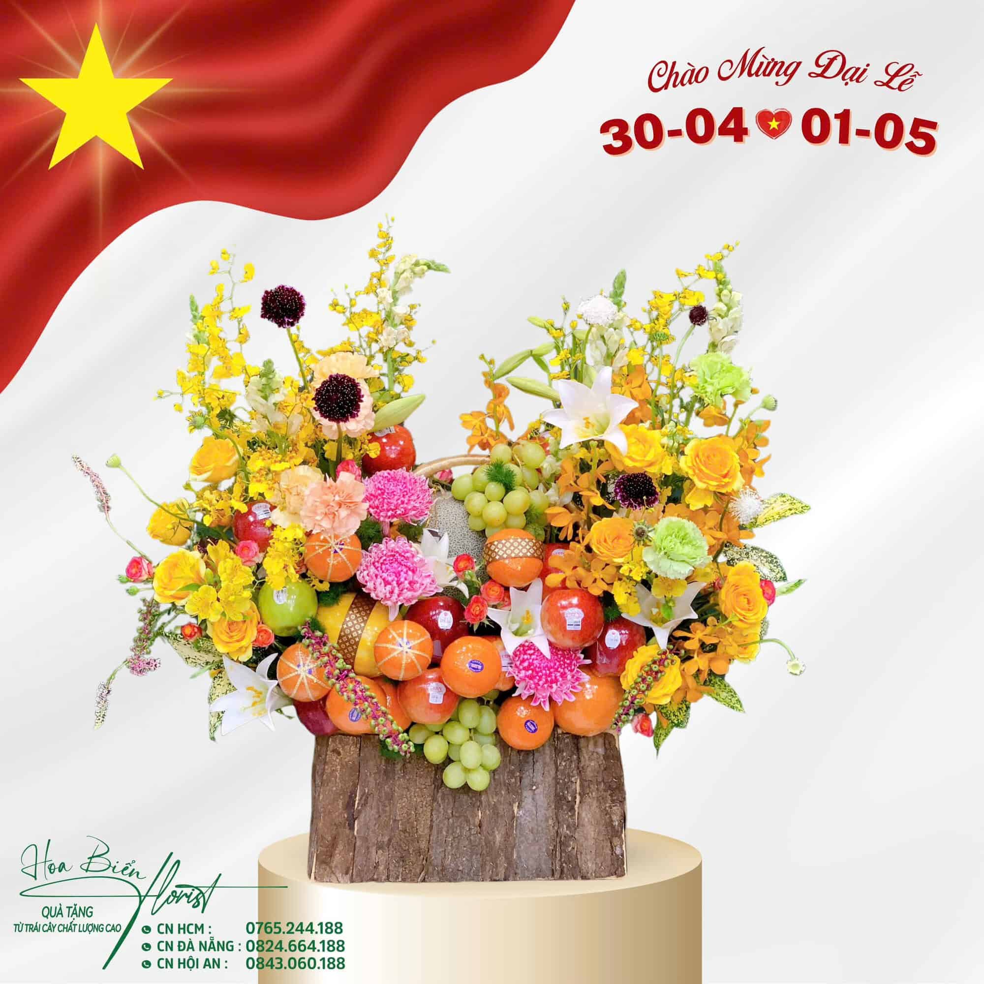 Giỏ quà sức khỏe và yêu thương – quà tặng 30/4 ý nghĩa