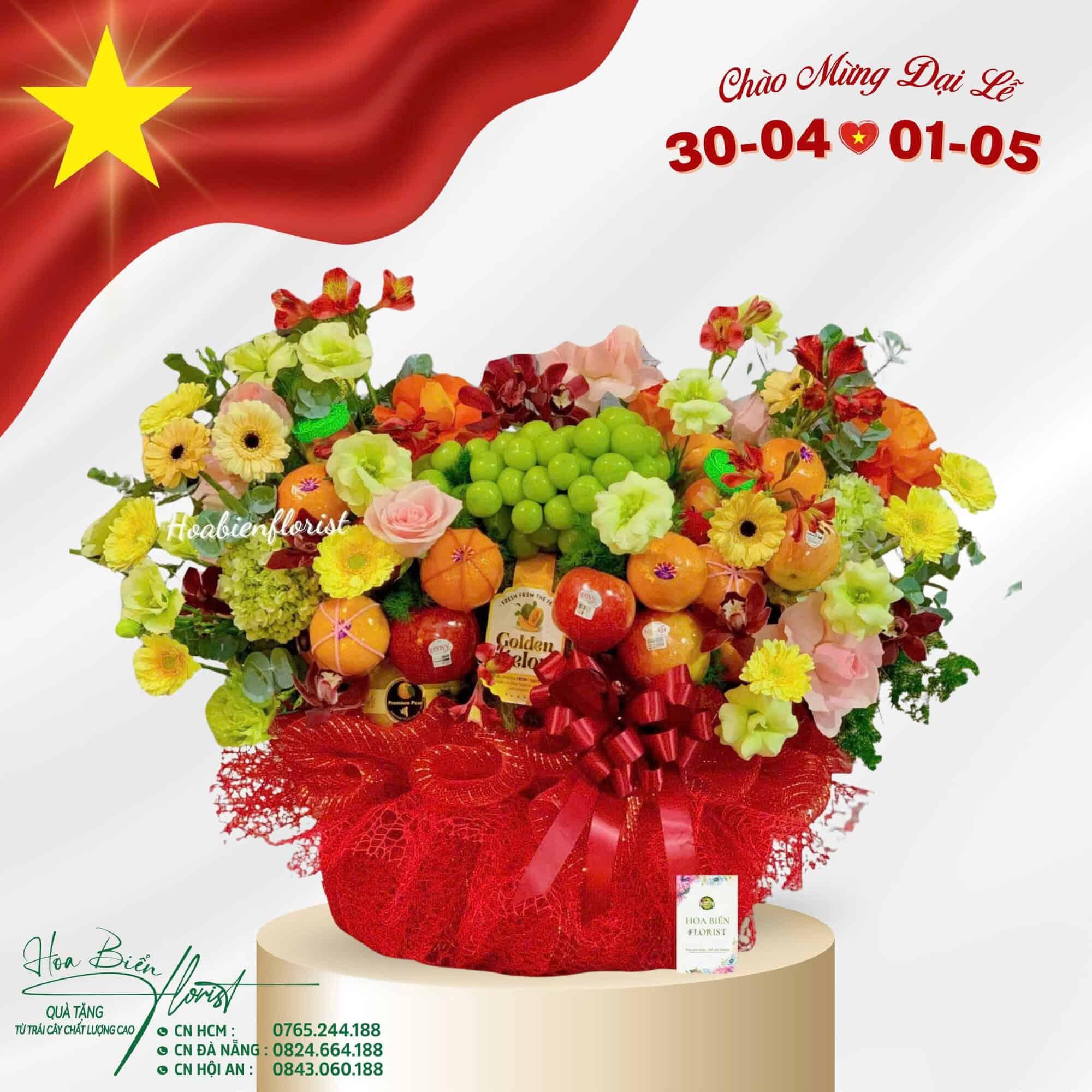 z6545770111090_5cd007f9432ac4e8c7bda8dacb1123a2 Giỏ trái cây Việt Nam chào mừng ngày giải phóng miền Nam
