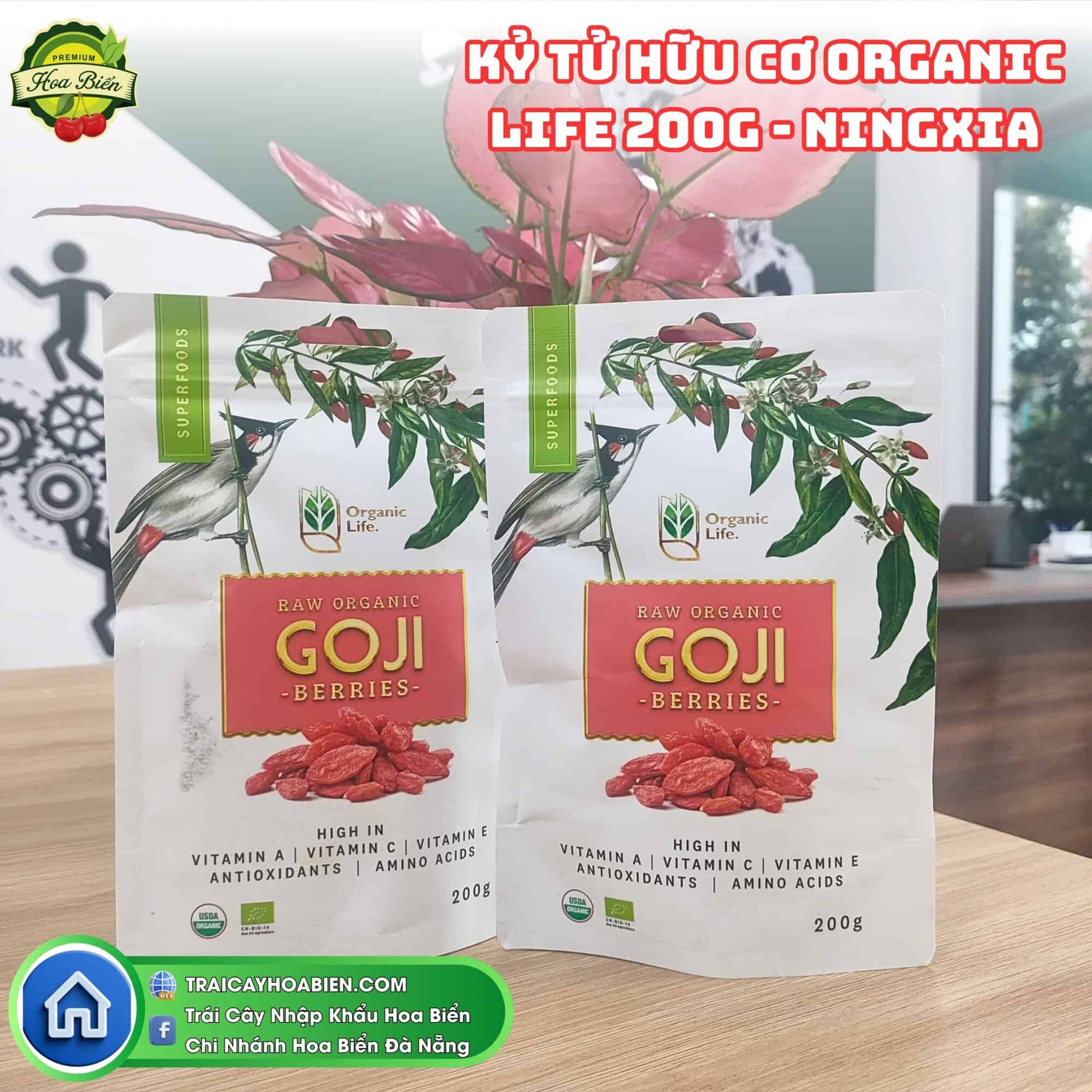 Kỷ Tử Đỏ Hữu Cơ Organic Life 200G Kỷ Tử Đỏ Hữu Cơ Organic Life 200G