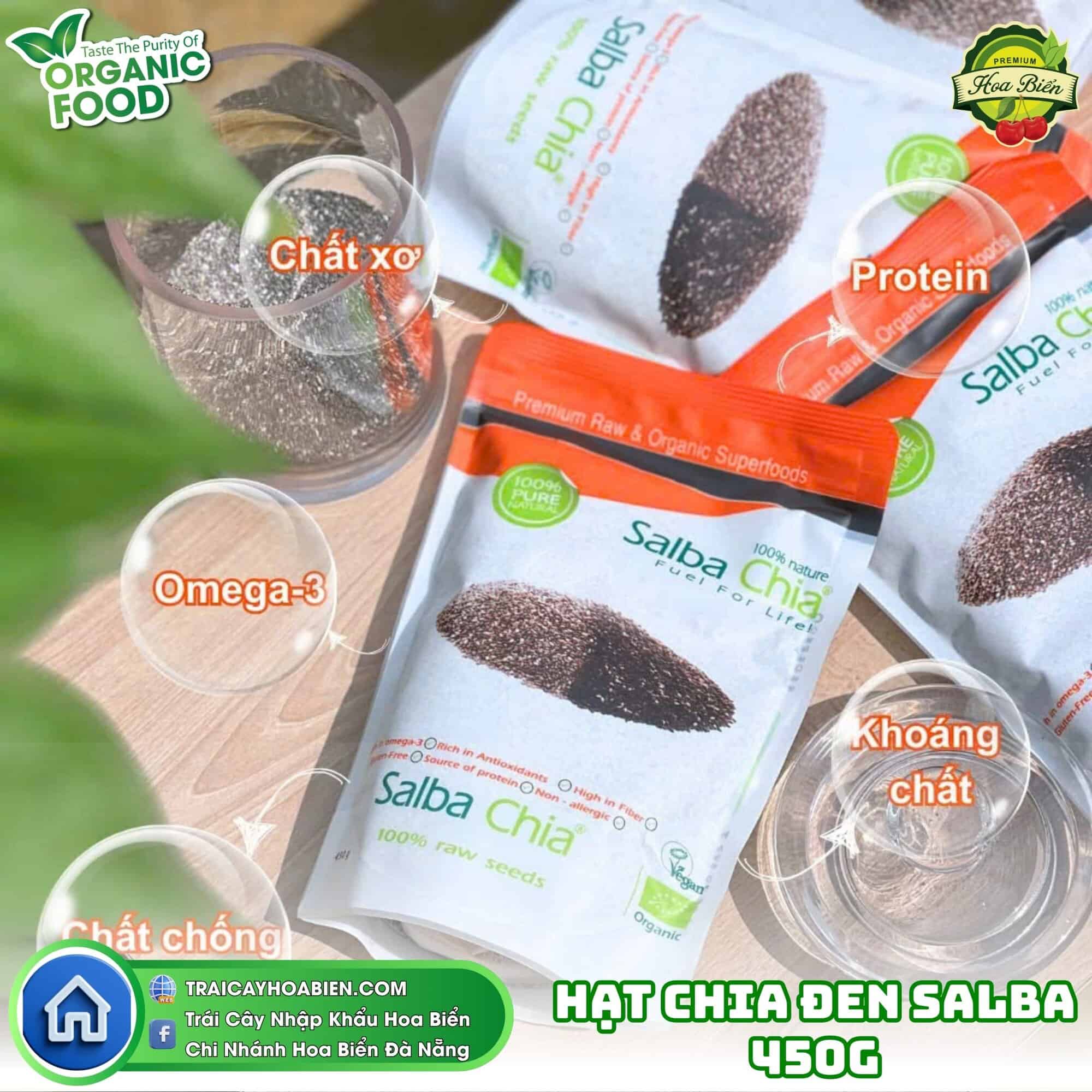 Hạt Chia Đen Salba 450G Hạt Chia Đen Salba 450G