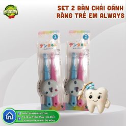 Set 2 bàn chải đánh răng trẻ em Always