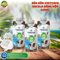 Sữa Dừa Vietcoco Socola Đóng Hộp 330ml