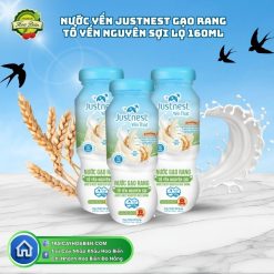 Nước Yến Justnest Gạo Rang Tổ Yến Nguyên Sợi 160ml