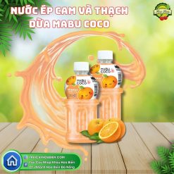 Nước Ép Cam và Thạch Dừa Mabu Coco