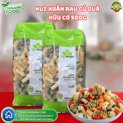 Nui xoắn rau củ quả hữu cơ