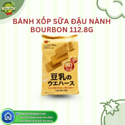 BÁNH XỐP SỮA ĐẬU NÀNH BOURBON 112.8G