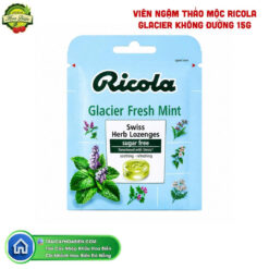 VIÊN NGẬM THẢO MỘC RICOLA GLACIER KHÔNG ĐƯỜNG 15G