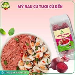 mì củ dền không chiên dầu