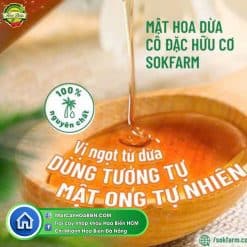 Mật Hoa Dừa Cô Đặc Organic Sokfarm 250 g – Ngọt Tự Nhiên, Chỉ Số Đường Thấp