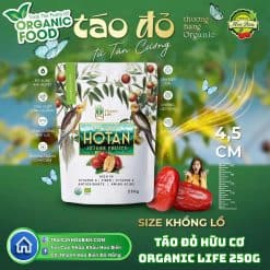 Táo Đỏ Hữu Cơ Tân Cương Organic Life 250g – Bổ Dưỡng, Dễ Dùng, Đạt Chuẩn Hữu Cơ Quốc Tế