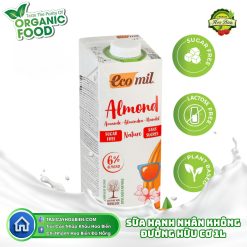 Sữa hạnh nhân Không Đường Hữu Cơ
