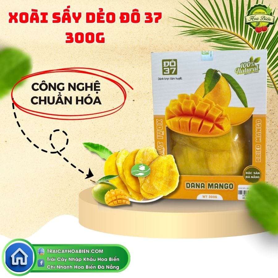 108 Xoài sấy dẻo Đô 37 hộp giấy 300g