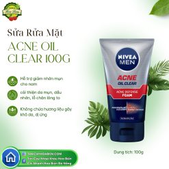 Sữa Rửa Mặt Acne Oil Clear 100g