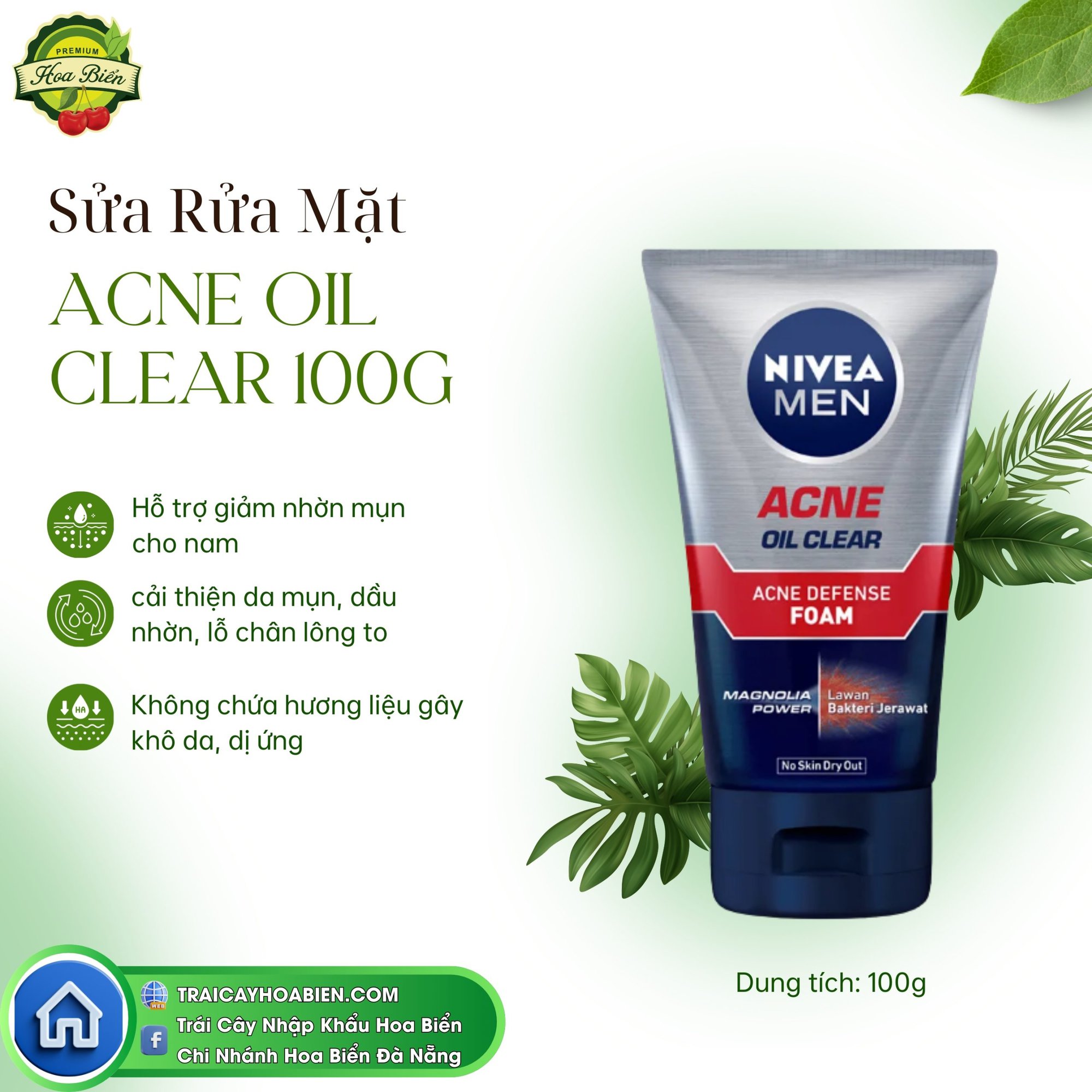 15 Sữa Rửa Mặt Acne Oil Clear 100g