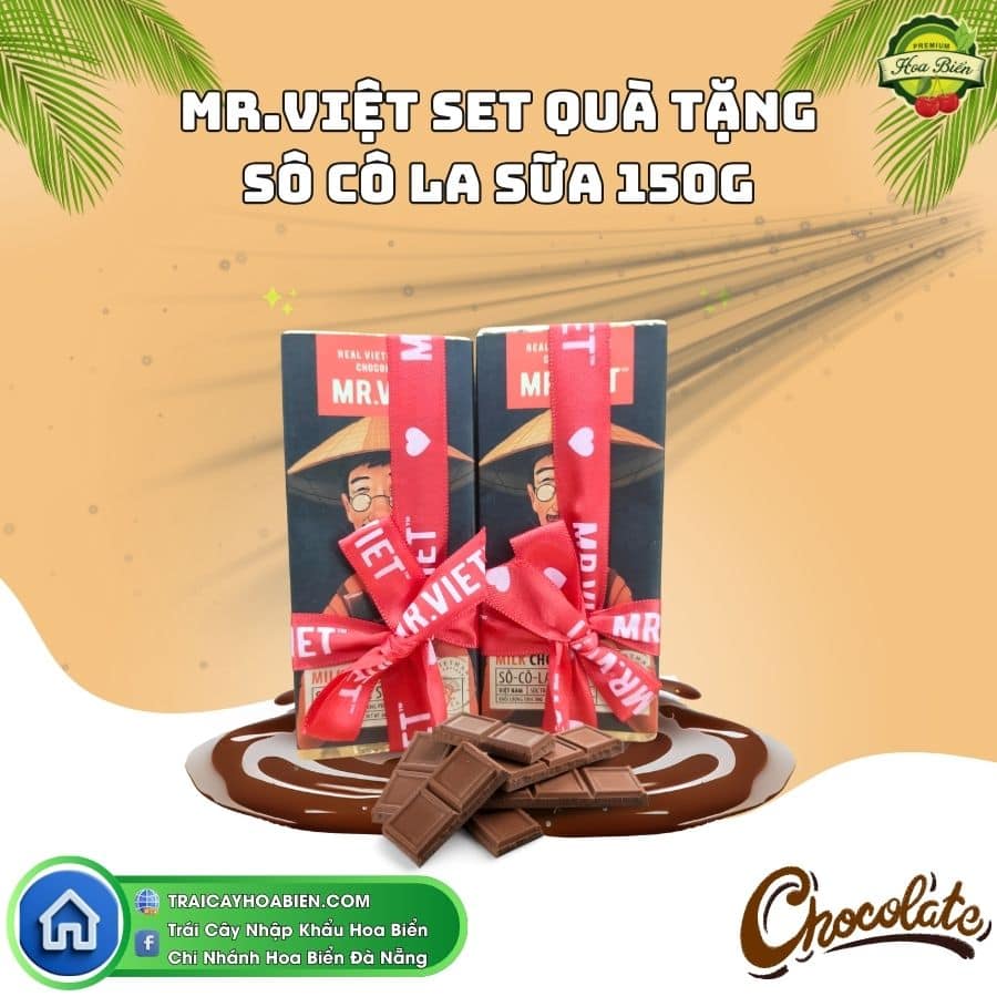 151 Mr.Việt Set Quà Tặng Sô Cô La Sữa 150g