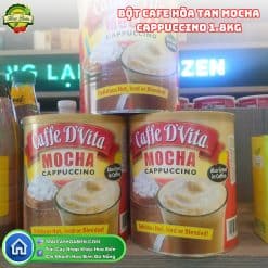 Bột cafe hòa tan Mocha Cappuccino 1.8kg Caffe D’Vita Mỹ