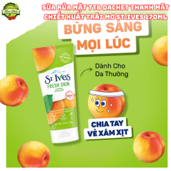 Sữa rửa mặt tẩy da chết thanh mát chiết xuất trái mơ