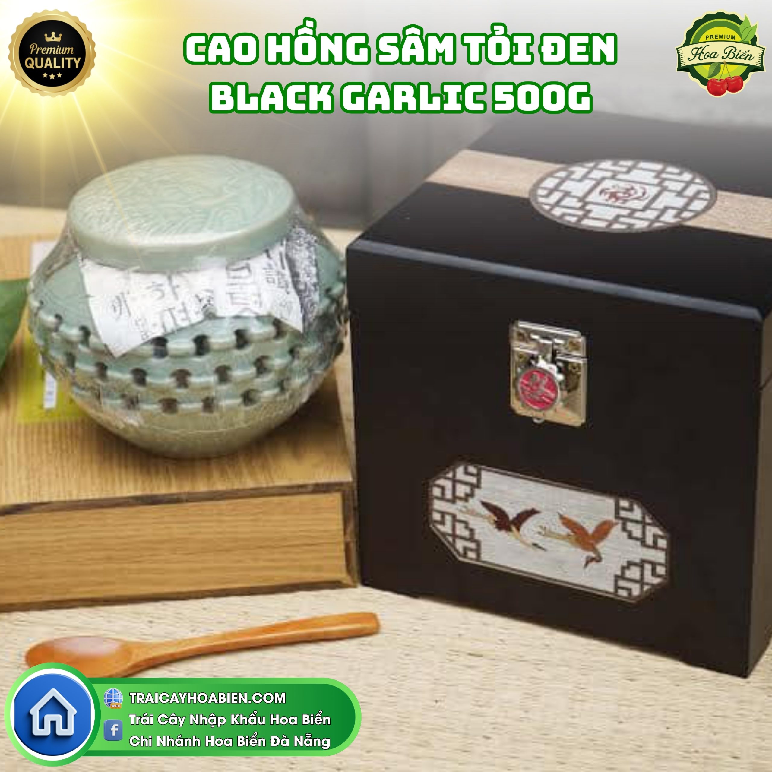 20 Cao Hồng Sâm Tỏi Đen Black Garlic 500g