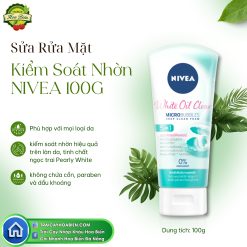 Sữa Rửa Mặt Kiểm Soát Nhờn Nivea 100g