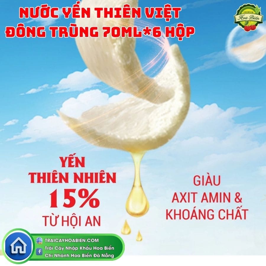 Nước yến Thiên Việt Đông Trùng Hạ Thảo