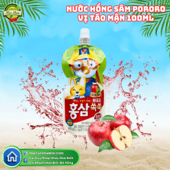 Nước hồng sâm Pororo vị táo mận