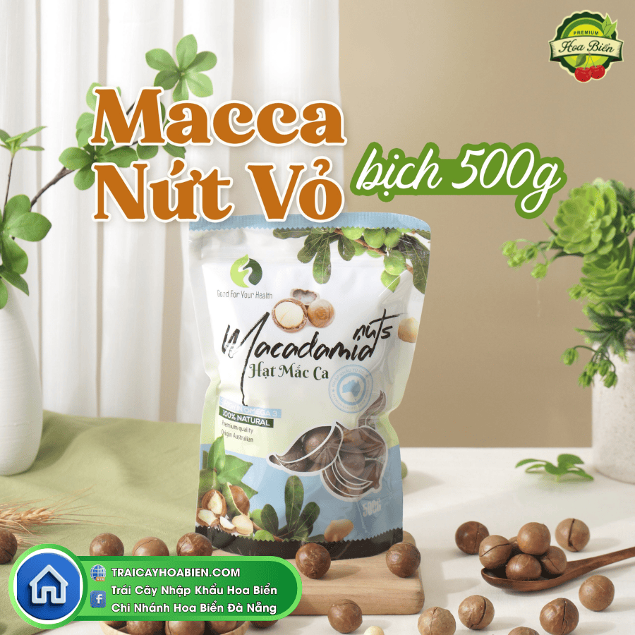 401 Hạt Macadamia sấy nứt vỏ