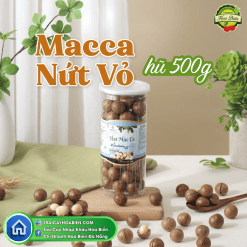 Hạt Macadamia sấy Nứt Vỏ