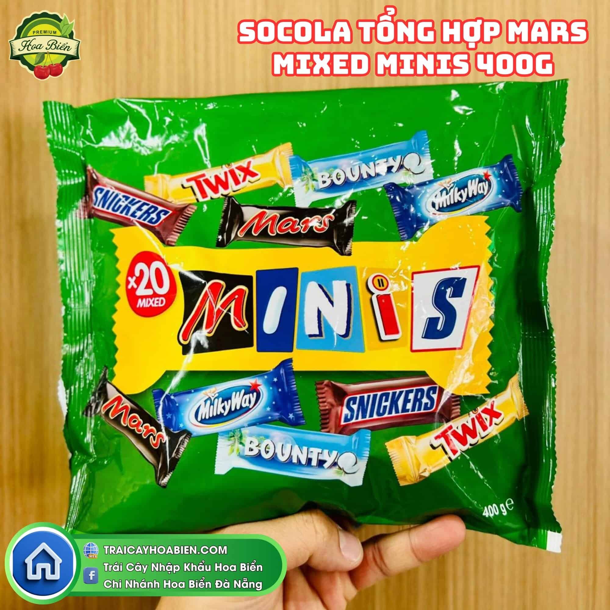 Socola Tổng Hợp Mars Mixed Minis 400g nhập khẩu