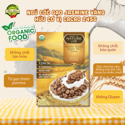 Ngũ Cốc Gạo Jasmine Vàng Hữu Cơ Vị Cacao