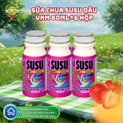 Sữa Chua Susu Dâu Vinamilk 80ml*6 Hộp