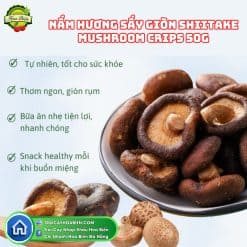 Nấm Hương Sấy Giòn Shiitake Mushroom Crisps 50g