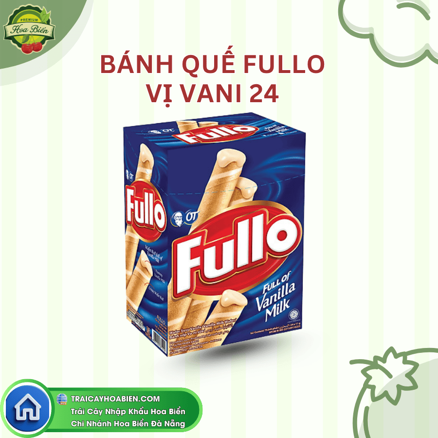 LIST BÁNH (78) BÁNH QUẾ FULLO VỊ VANI 24