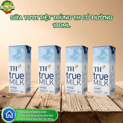 Sữa Tươi Tiệt Trùng TH Có Đường 180ml