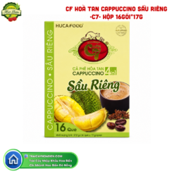 CF HOÀ TAN CAPPUCCINO SẦU RIÊNG -C7- HỘP 16gói*17g