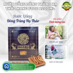 Nước Uống Đông Trùng Hạ Thảo Kang’s Food 1200 ml – Bổ Huyết, Tăng Sức Đề Kháng, Tinh Hoa Đông Y