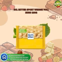 Socola Trắng Ritter Sport White Whole Hazelnuts 100 g – Hạt Phỉ Rang Giòn