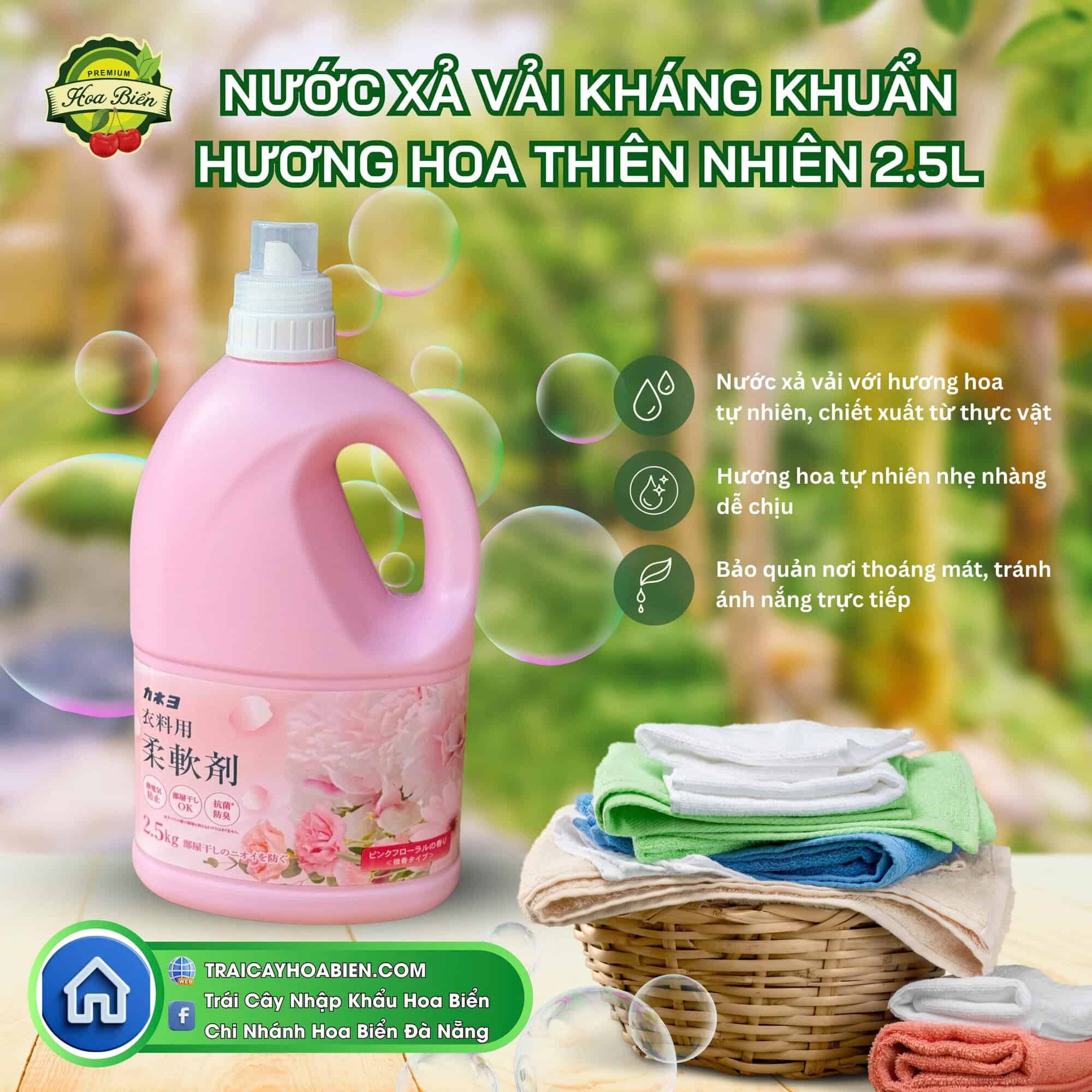 z6691360111512_af505bac31126b0afaaeaee1d1737186 Nước xả vải kháng khuẩn Hương Hoa Thiên Nhiên 2.5L – Dịu nhẹ, chiết xuất tự nhiên, lưu hương dài lâu