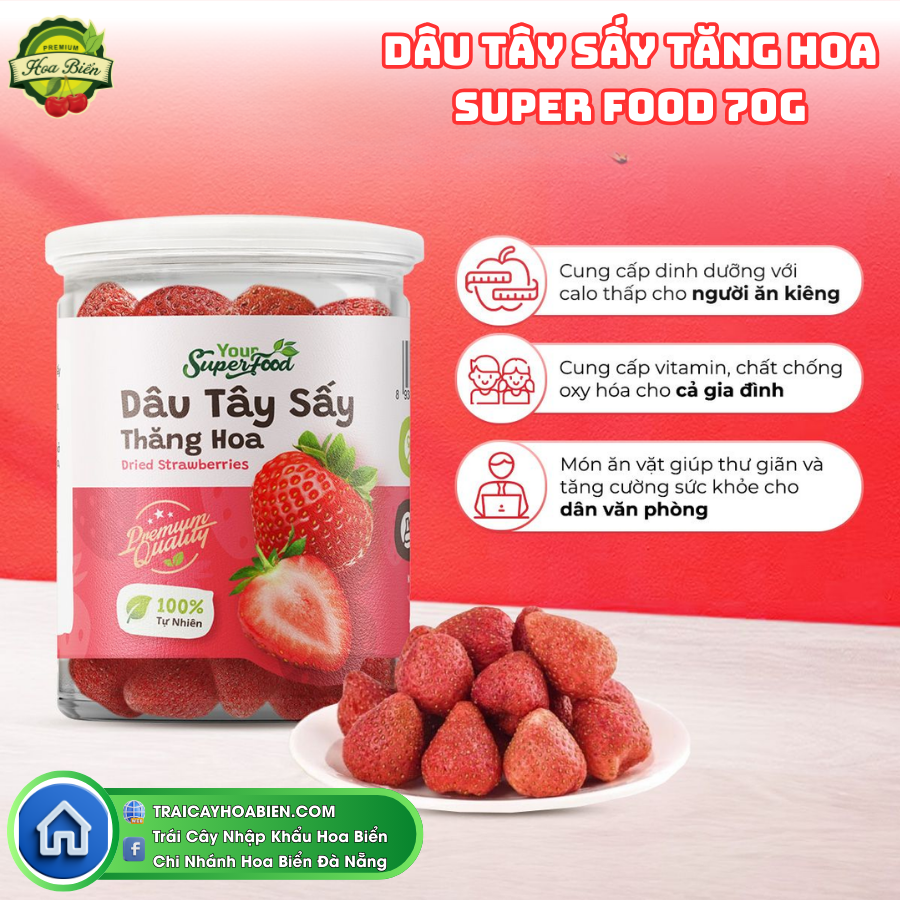 149 Dâu tây sấy thăng hoa Super food