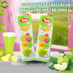 Tipco Nước ép trái cây và Rau Củ hỗn hợp táo xanh