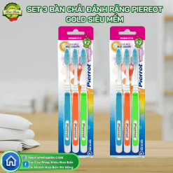 Set 3 bàn chải đánh răng Pierrot Gold