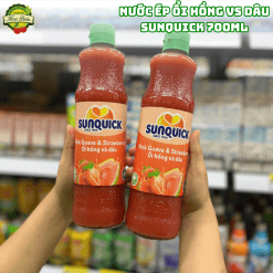 Nước Ép Ổi Hồng và Dâu Sunquick