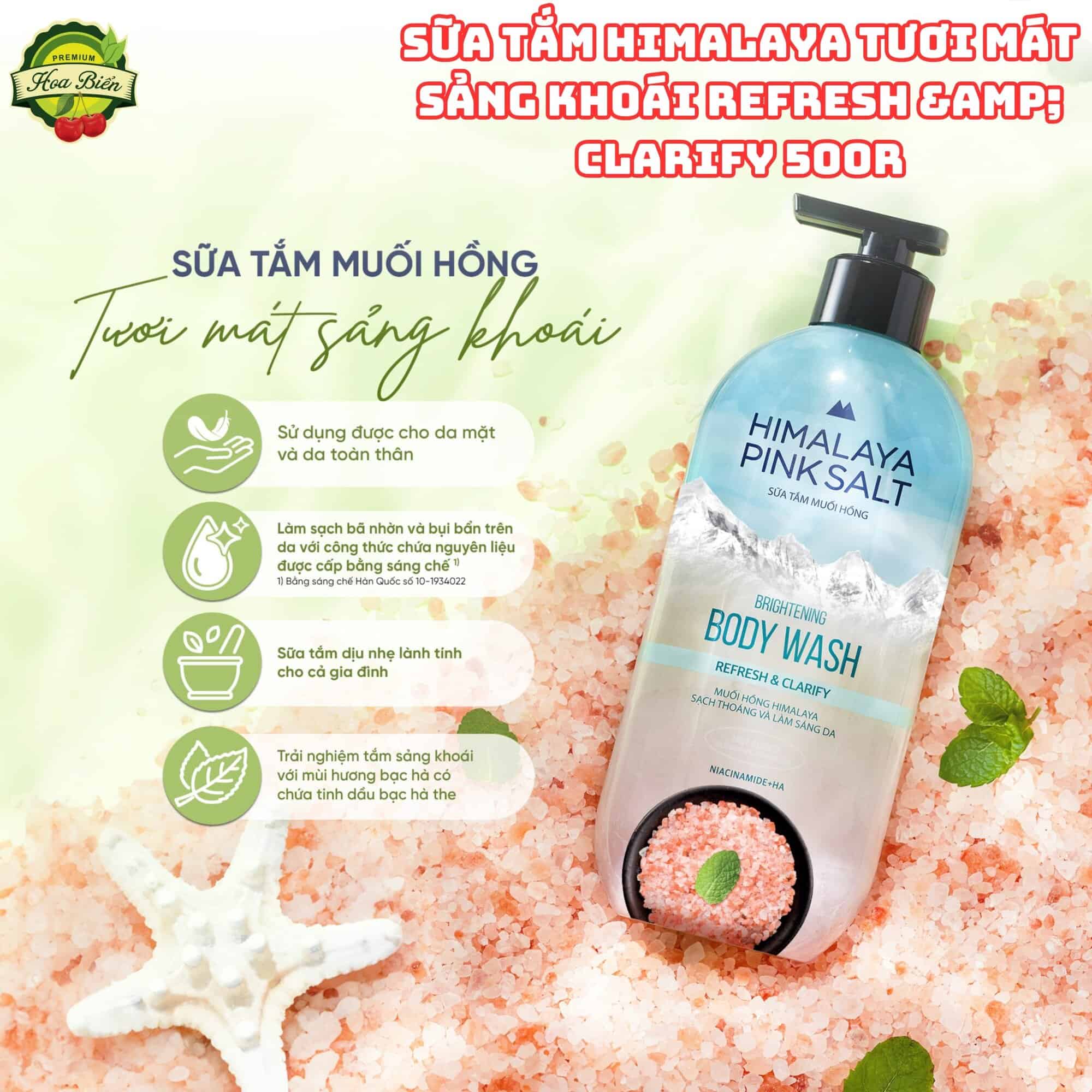 Sữa Tắm Himalaya Tươi Mát Refresh & Clarify 500g