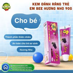 Kem đánh răng trẻ em Bee hương nho 90g