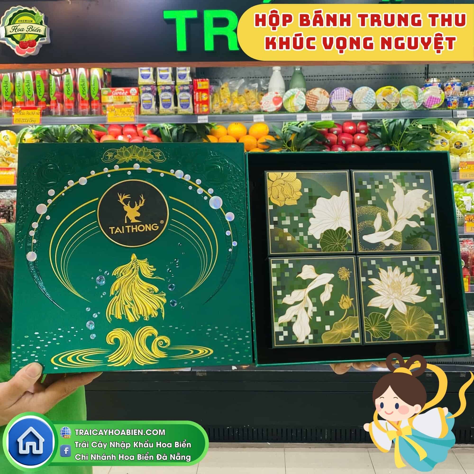 Hộp bánh trung thu Khúc Vọng Nguyệt Tai Thong sang trọng